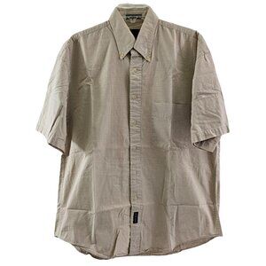 Gant Southport Poplin Men’s Plaid Outdoor Short Sleeve Button Down Shirt - Large